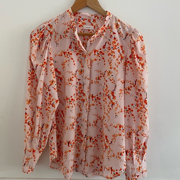 ALC Floral Top NWOT Size 2 (see measurements) - Picture 2 of 7